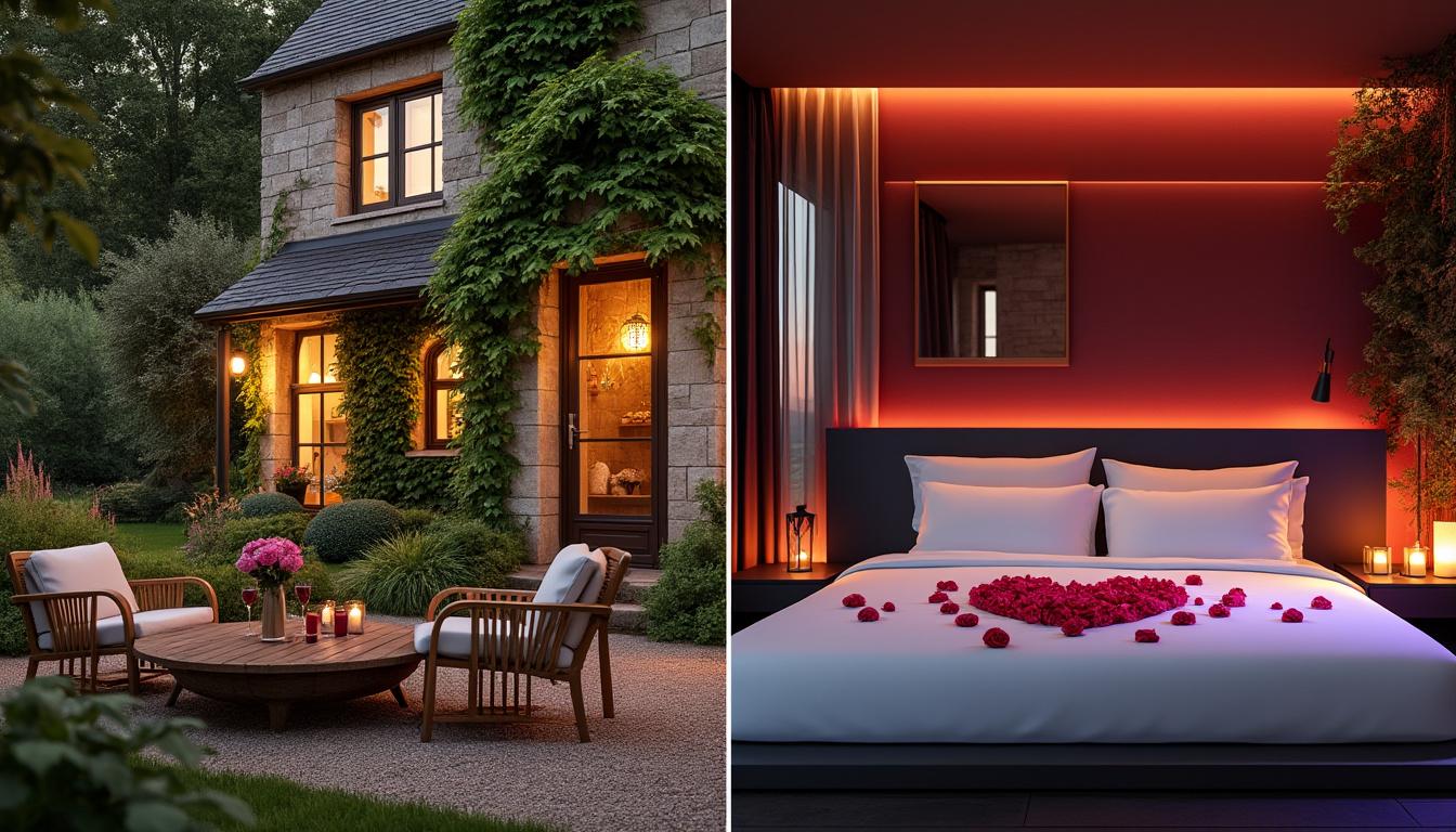 découvrez si un gîte de luxe ou une love room est la meilleure option pour vivre un week-end romantique inoubliable, avec conseils et idées pour un séjour parfait à deux.